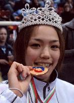 Yamamoto wins 3rd title in women's world c'ships